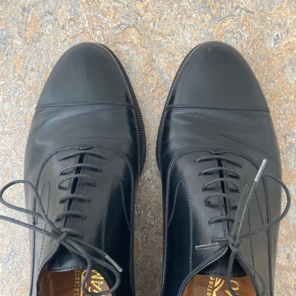 Men\'s Salvatore Ferragamo {sz 11D} Lace-Up Oxfords Shoes Black main image 6
